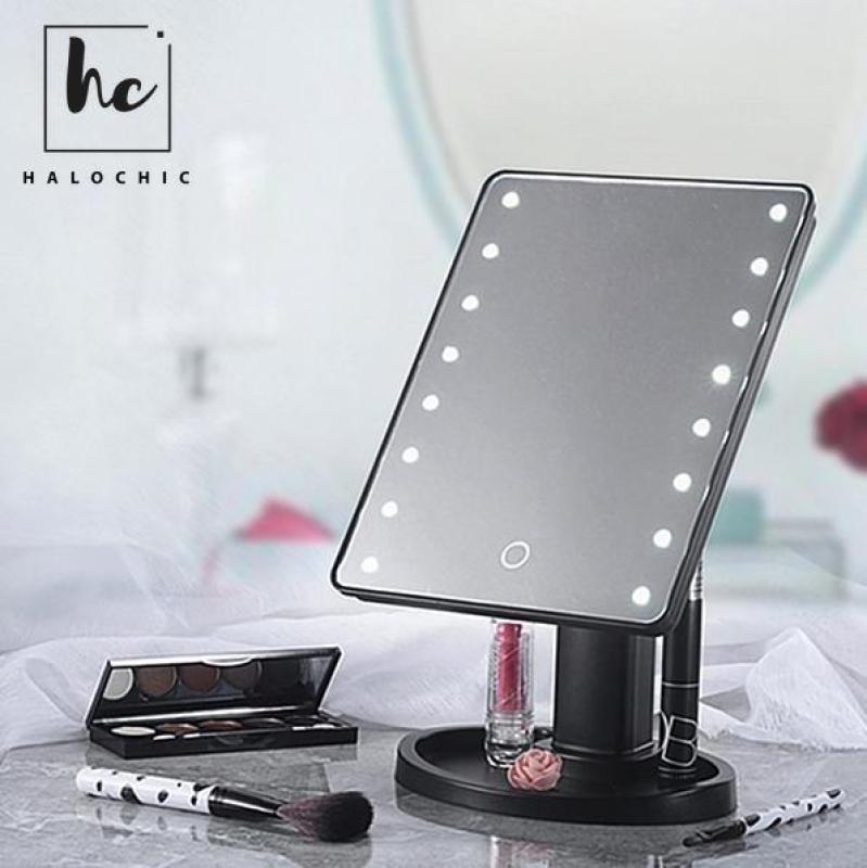 Gương trang điểm để bàn xoay có đèn Led Magic Makeup Mirror (Màu ngẫu nhiên) giá rẻ
