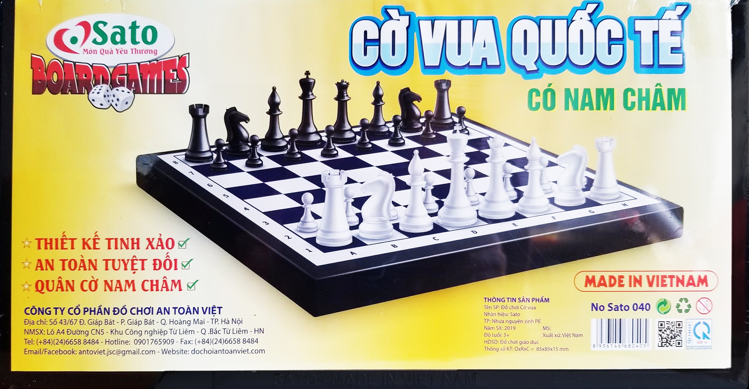 ĐỒ CHƠI GIÁO DỤC CỜ VUA QUỐC TẾ (SATO 40)