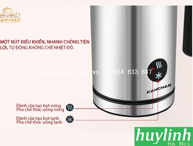 Máy đánh sữa tạo bọt Kahchan EP2188 - Máy pha cacao