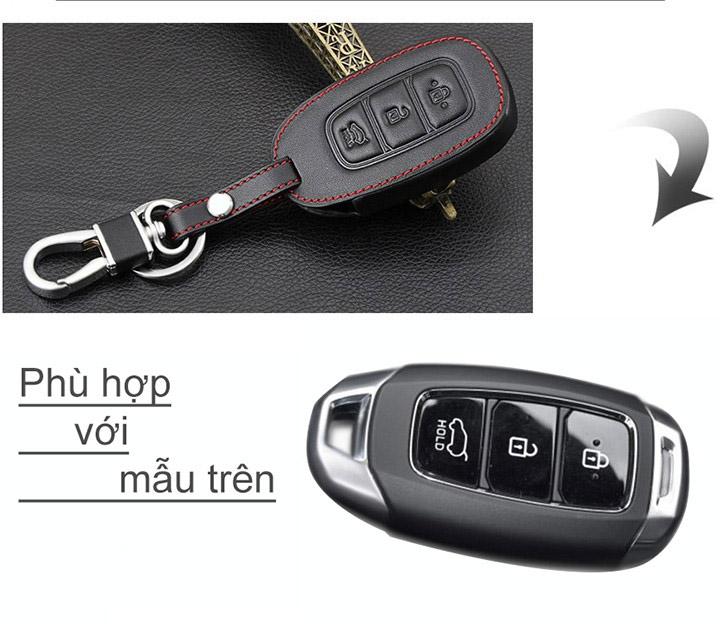 BAO DA CHÌA KHÓA XE HYUNDAI KONA, ACCENT 2018 - 2019, 2020