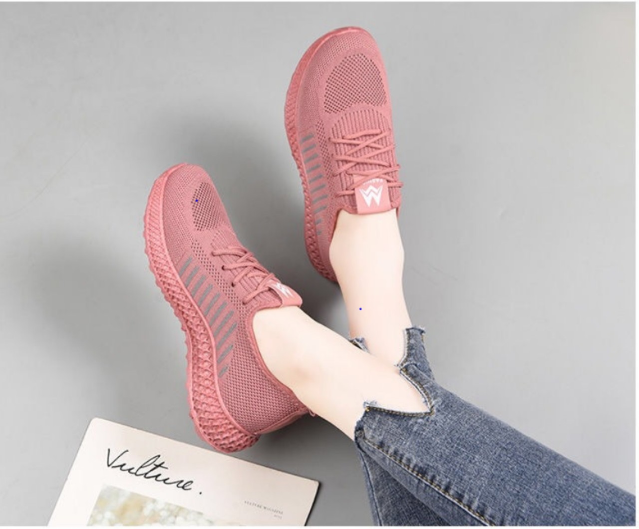 Giày Thể Thao Nữ, Giày Sneaker Đi Êm Đế Độn MPG11