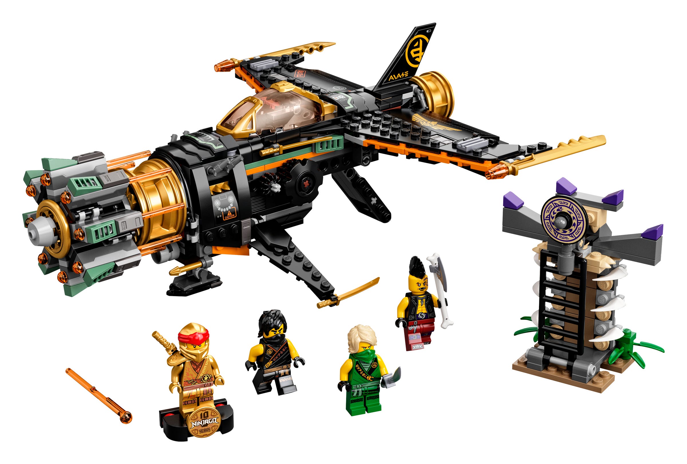 [HAPPY BRICKS] LEGO  NINJAGO - 71736 - PHI CƠ CHIẾN ĐẤU CỦA COLE - BOULDER BLASTER
