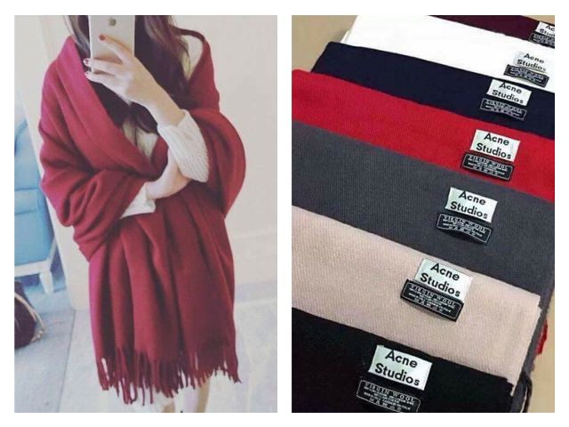 Khăn quàng cổ dạ Acne Studio thời trang