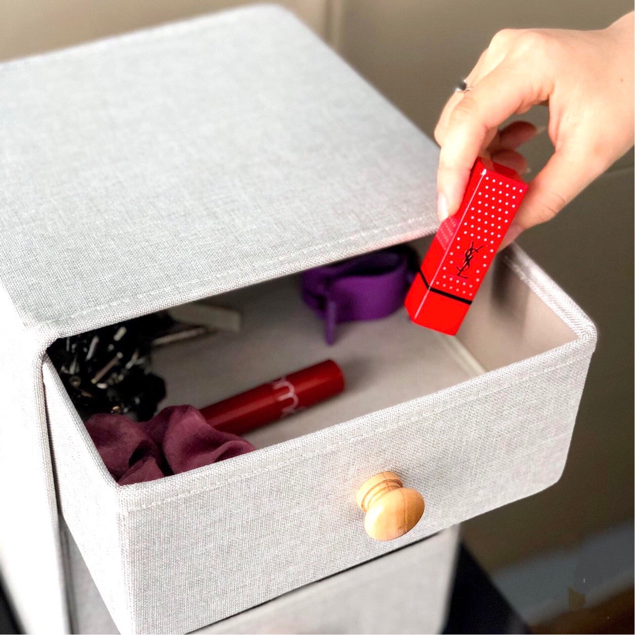 Tủ Vải Mini 3 tầng phong cách Hàn Quốc mới độc đáo