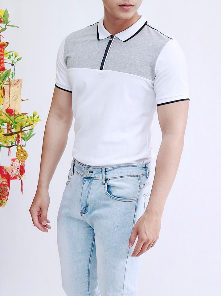 [HCM]áo thun nam sọc ngang ngực siêu hot