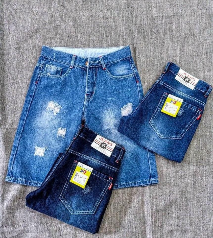 Quần short j nam cao cấp Chât Jean Ống Xuông Cao Cấp Chuẩn Men JCC-01