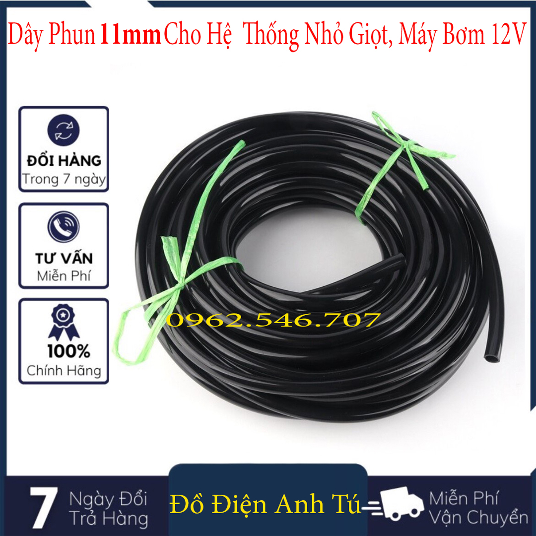 Combo ống nước phi 12mm dùng cho máy bơm mini, máy rửa xe mini 12v ( 5m - 8m - 10m - 15m - 20m )
