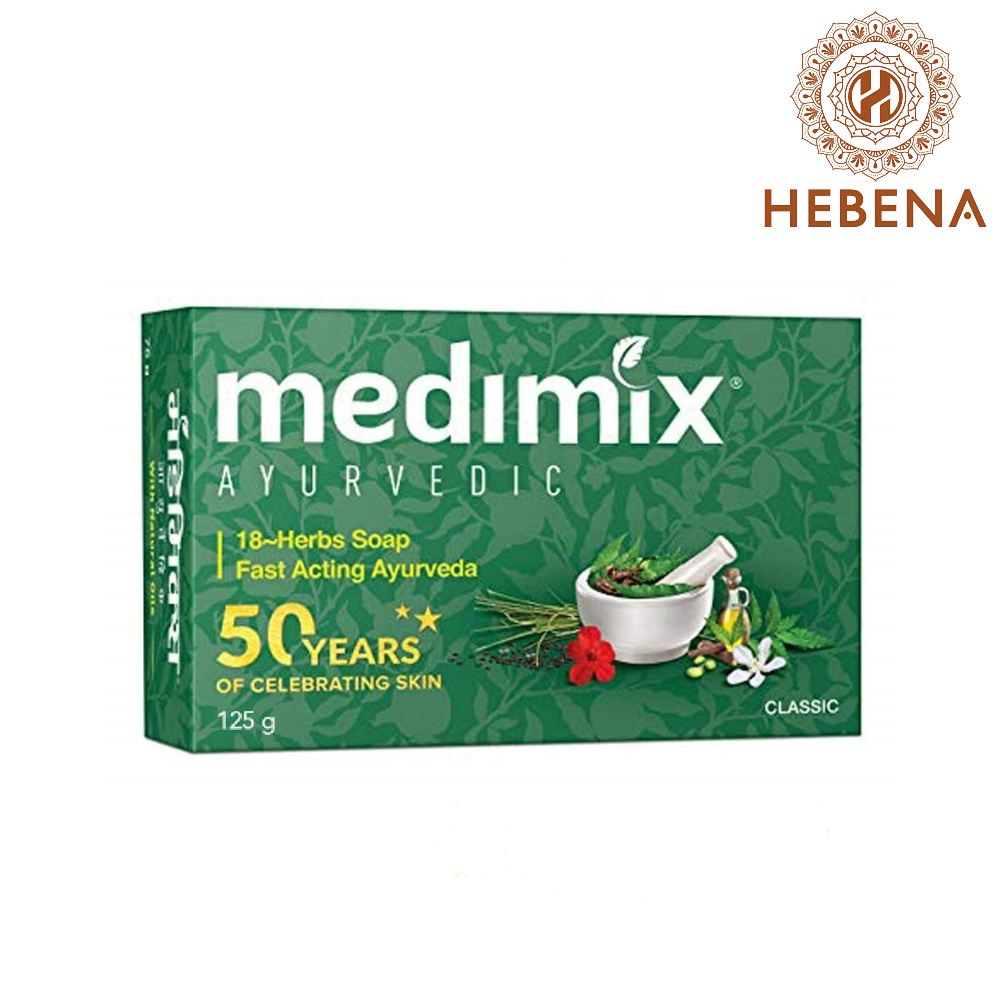 Xà phòng tắm 18 loại thảo dược Medimix Ayurvedic 18 Herb Soap  - hebenastore