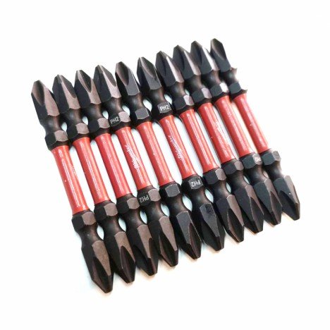 Đầu vặn vít ngắn 48-32-4361 (PH2-65mm) (bộ 10 mũi) Milwaukee