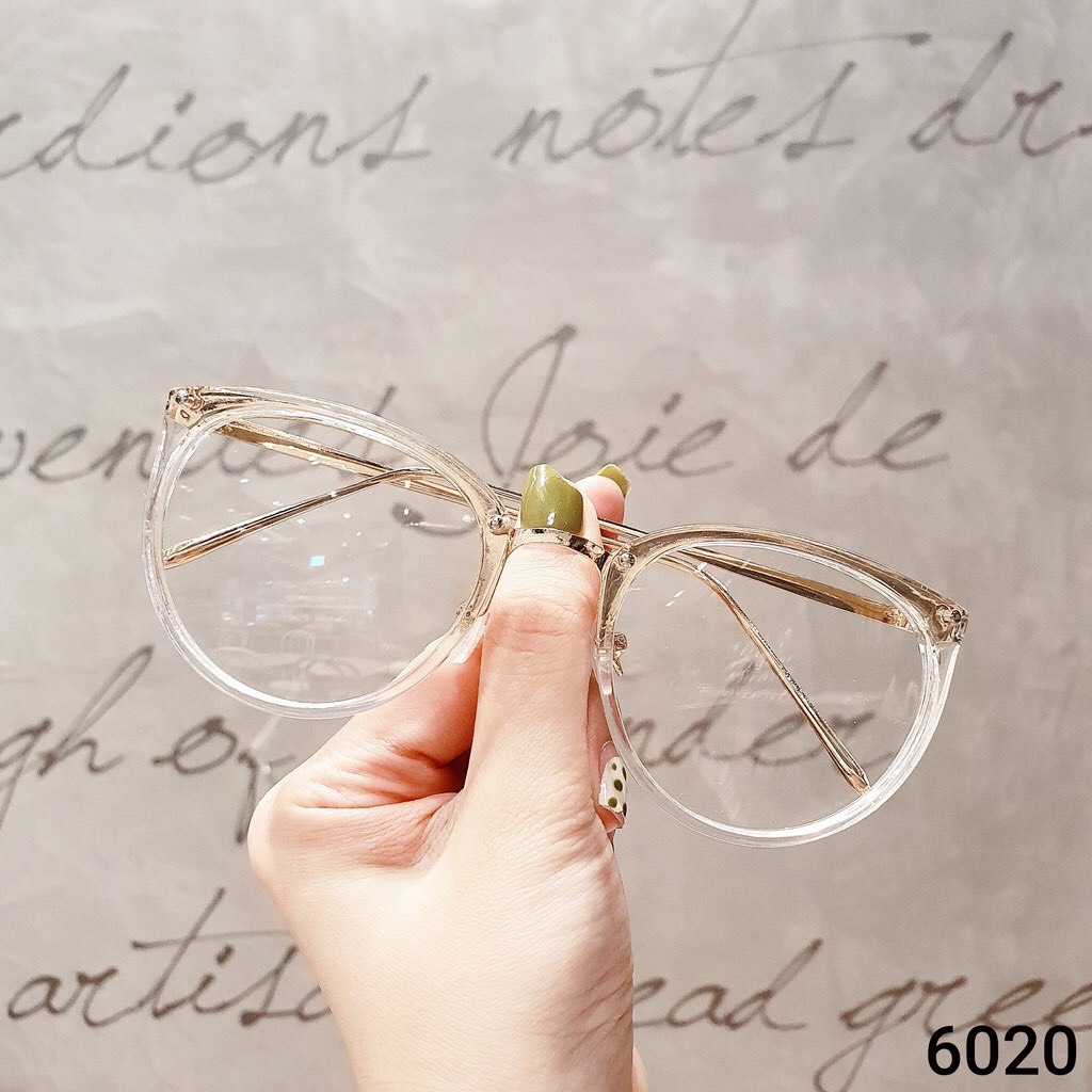 Mắt Kính Giả Cận Gọng Kim Loại Form Tròn 547 Cực Đẹp