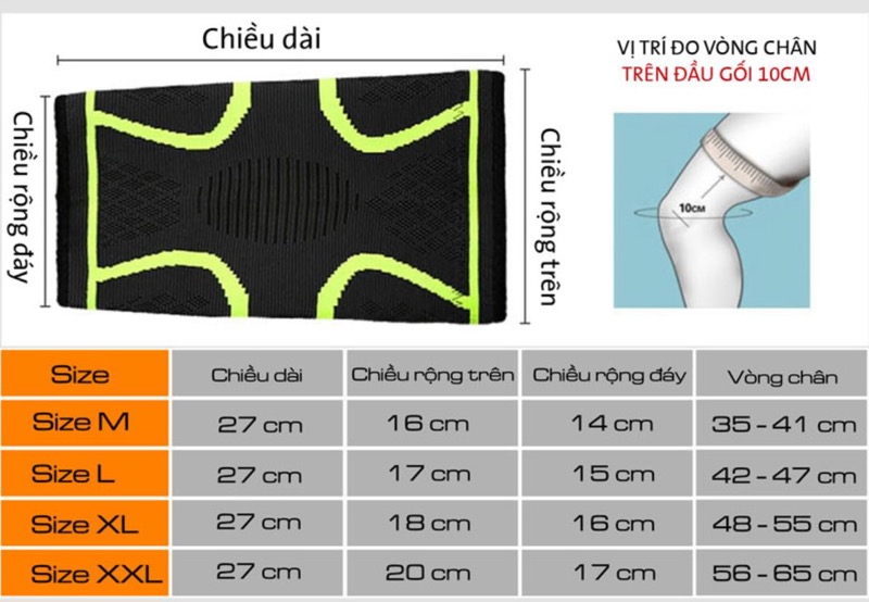 Băng gối thể thao cao cấp Scondak HJ001 (Cái) chất liệu thun polyester tổng hợp thích hợp cho người tập luyện những môn thể thao