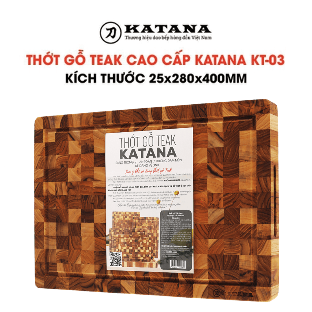 Thớt gỗ teak cao cấp KATANA cỡ lớn…