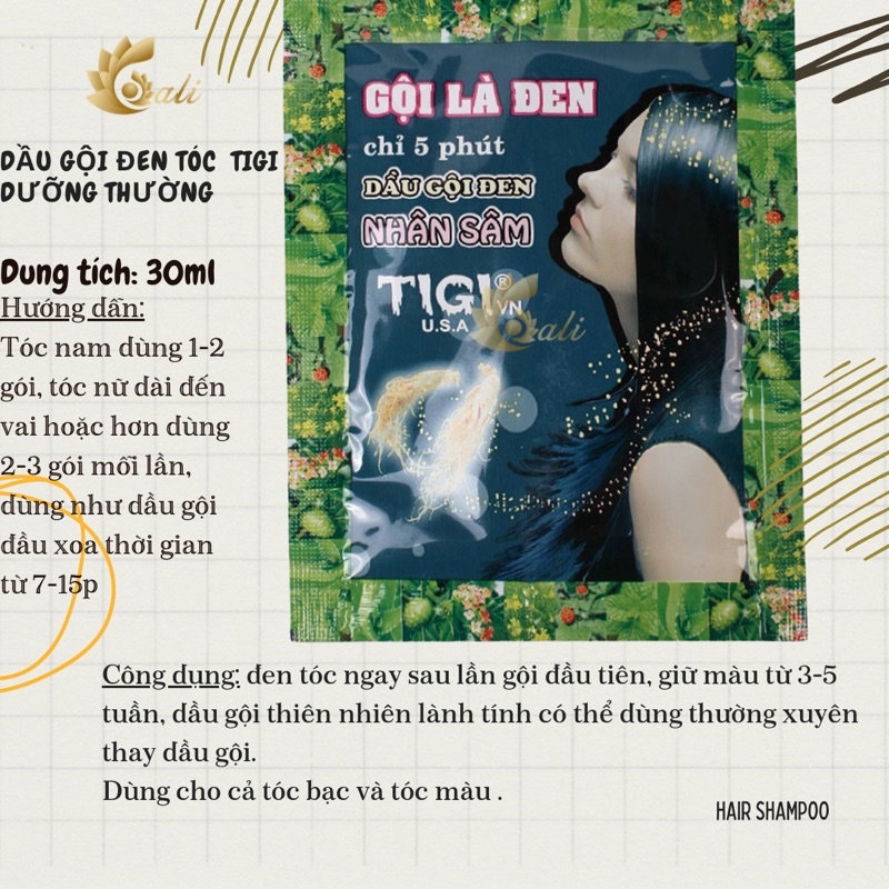 Dầu gội đen tóc thảo dược - Việt Nam Galistore
