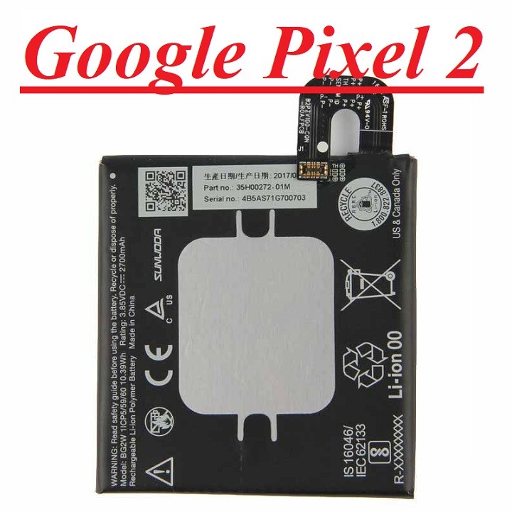Pin google pixel 2 g011a-b chính hãng zin new linh kiện thay thế khi pin phù hỏng