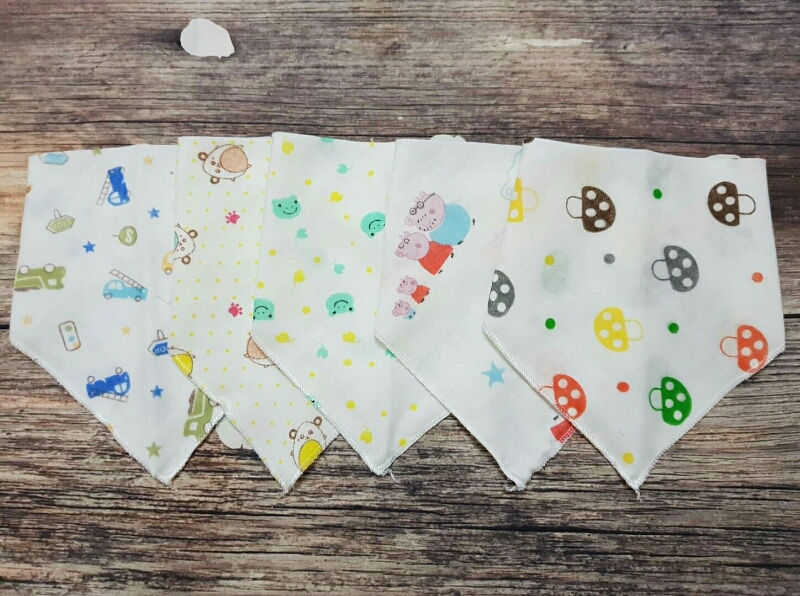 Set 10 Yếm Xô 2 nấc cúc bấm cho bé