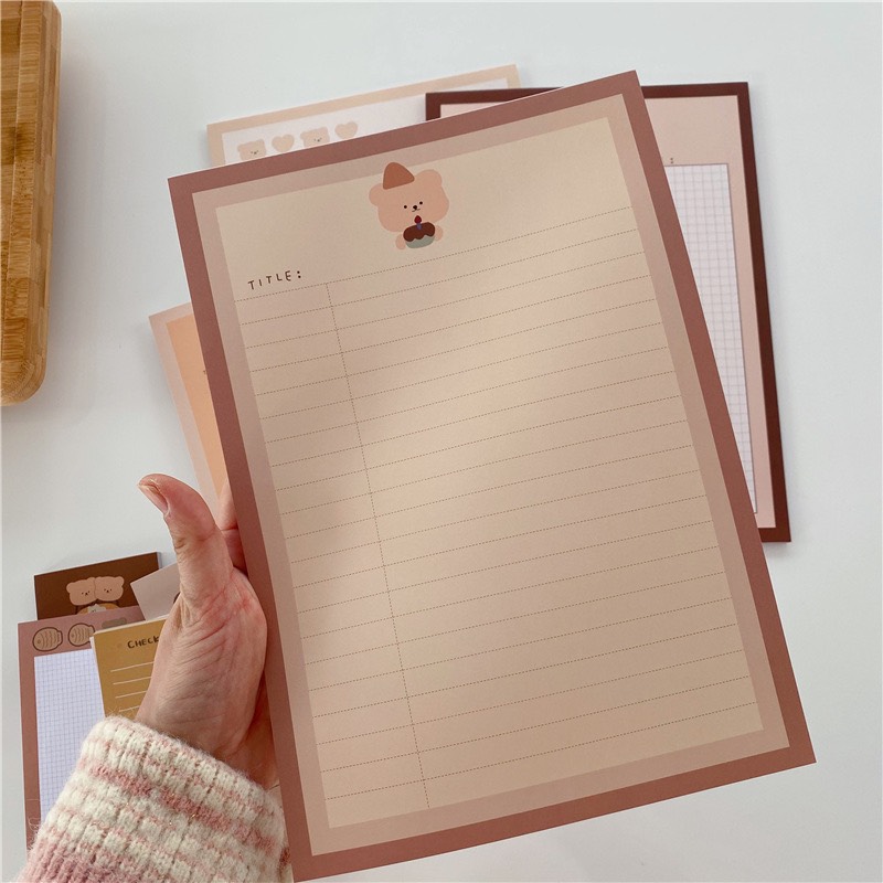 Giấy Note Ghi Chú Bamtoree B5 Nhà Cam