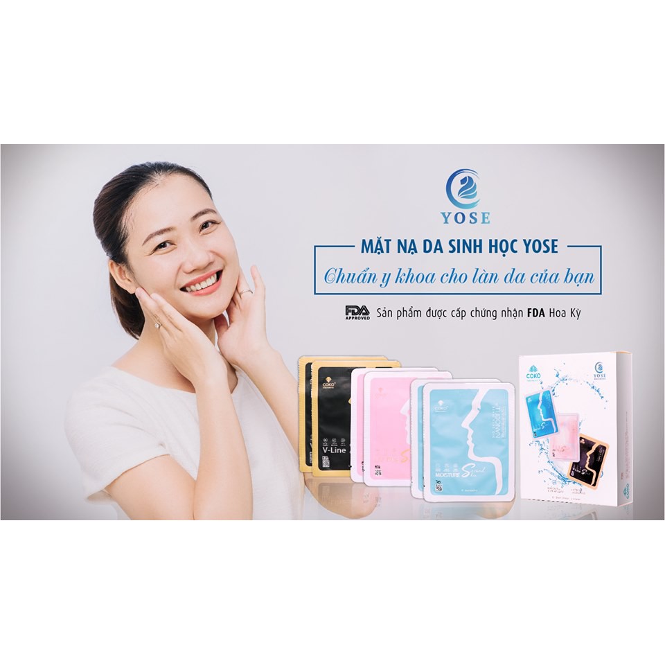 Combo 6 miếng mặt nạ sinh học dưỡng da cao cấp YOSE