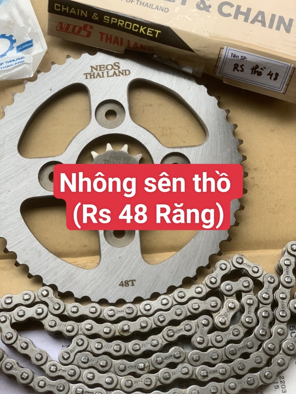 Nhông sên đĩa thồ xe máy Dream - Wave, RS, Jupiter - Sirius Nhông xích thồ xe máy