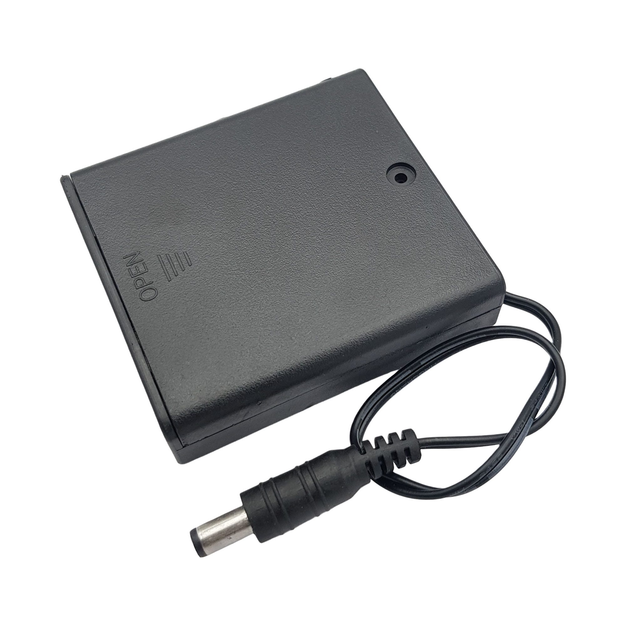 Hộp đế 4 pin AA có nắp và công tắc