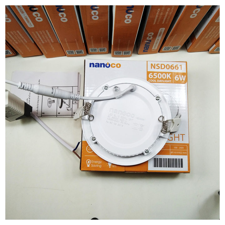 Đèn LED Downlight siêu mỏng Ø120/ 110/ 6W Nanoco