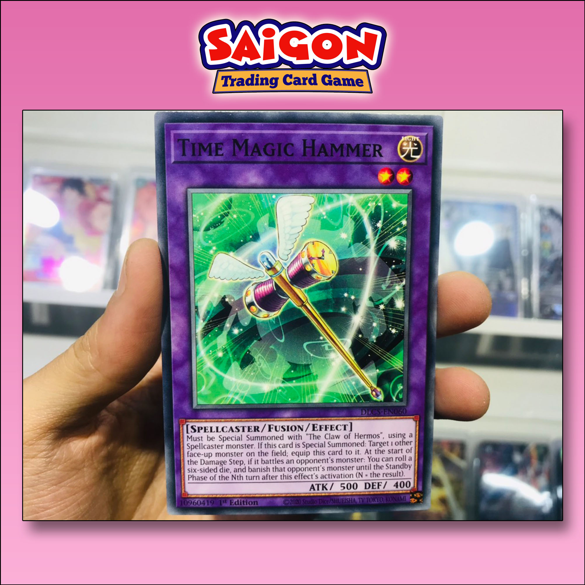 Thẻ bài yugioh mã dlcs-en060 - time magic hammer - common - 1st edition