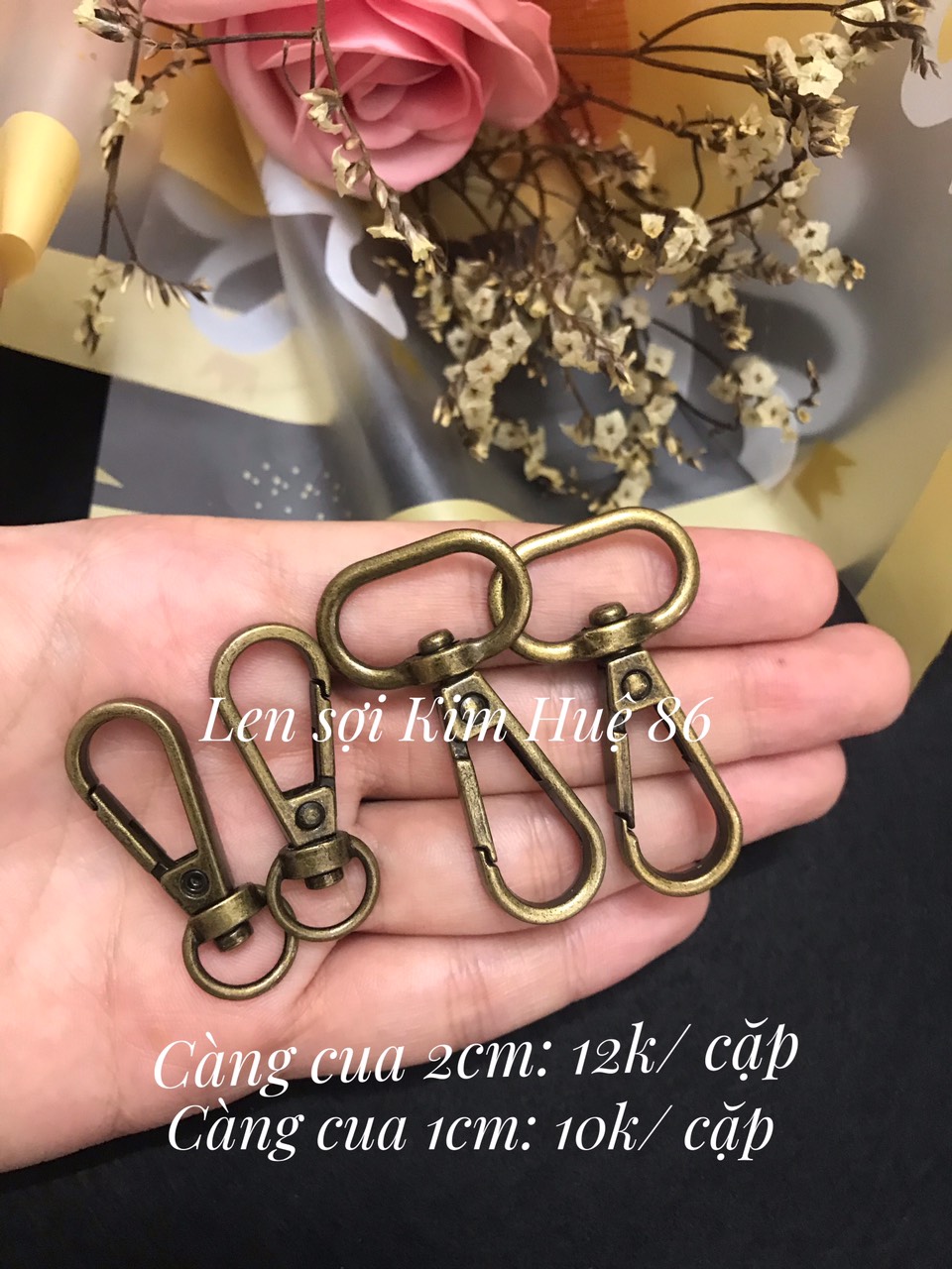 PK túi: Khoen D và càng cua