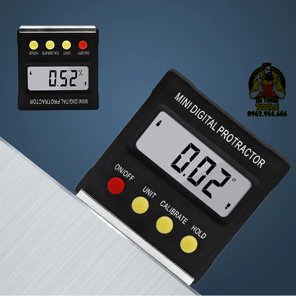 Thước Đo Góc Điện Tử Mini Đế Nam Châm - Thước Đo Độ Điện Tử