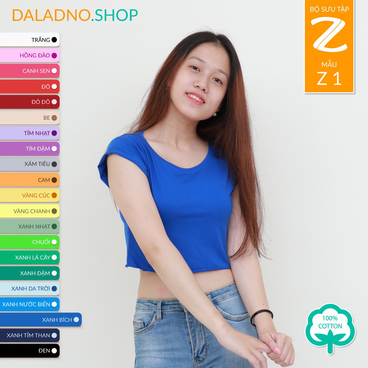 Z_1 Crop Top with tucked sleeves 20+ colors Daladno