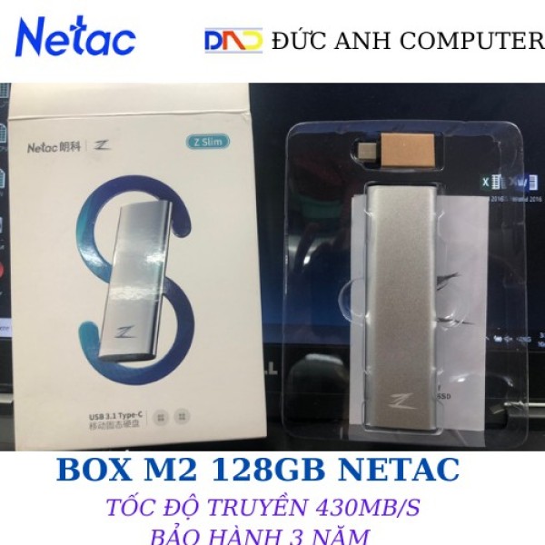 Bảng giá Ổ Cứng Di Động SSD (M2) 128GB NETAC ZSlim Type-C- Hợp Kim Nhôm Cao Cấp (Tặng kèm chuyển USB 3.1) Phong Vũ
