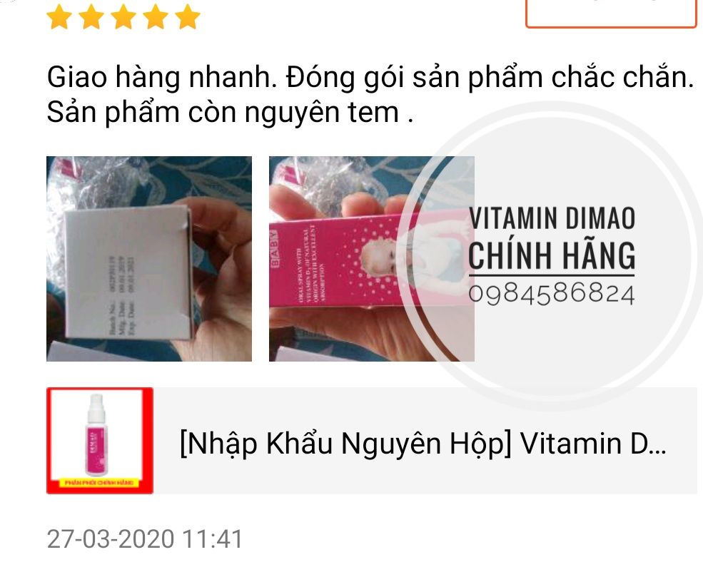 Vitamin Dimao - Vitamin D Dạng Xịt Cho Bé