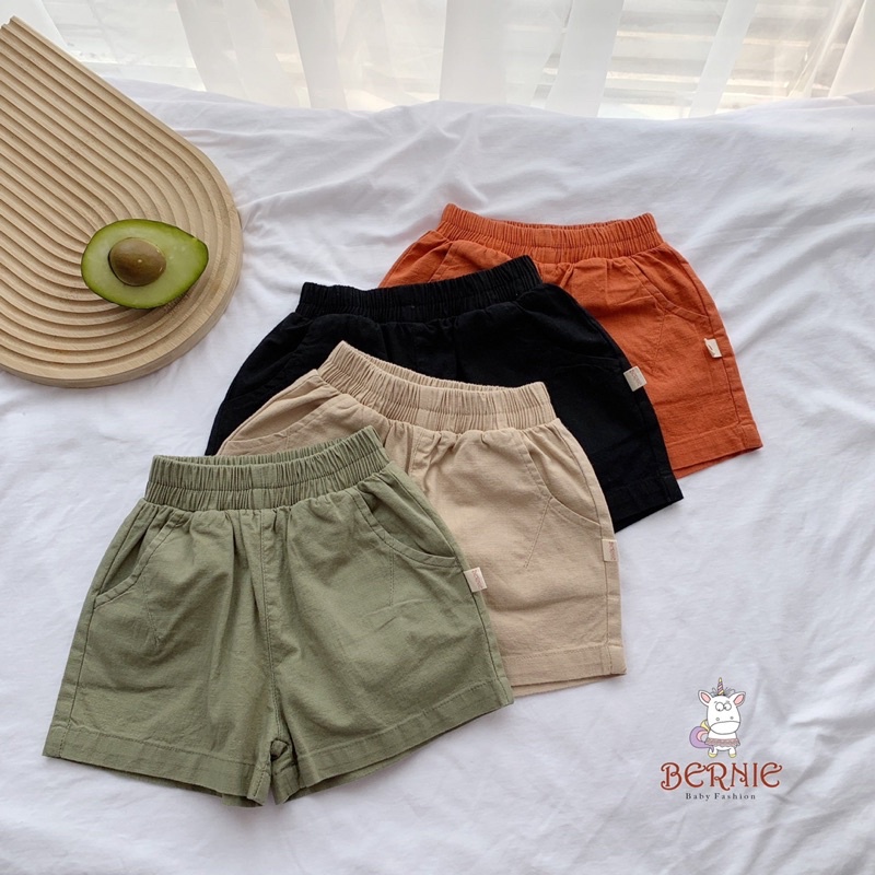 QUẦN SOOC LINEN UNISEX SIÊU ĐẸP CHO BÉ