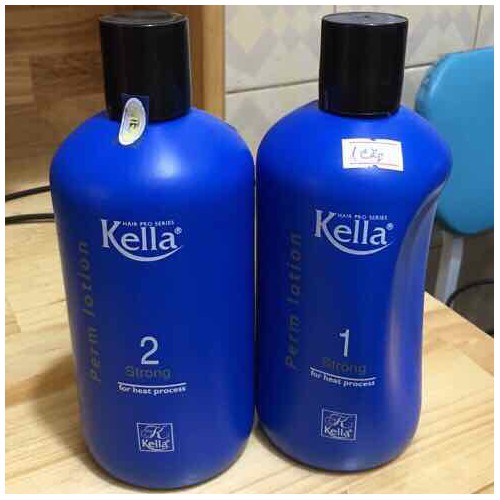 1 cặp kem uốn-dập setting Kella 500+500ml dành cho tóc khoẻ