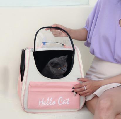 Balo thú cưng Hello Cat siêu cute, rộng rãi