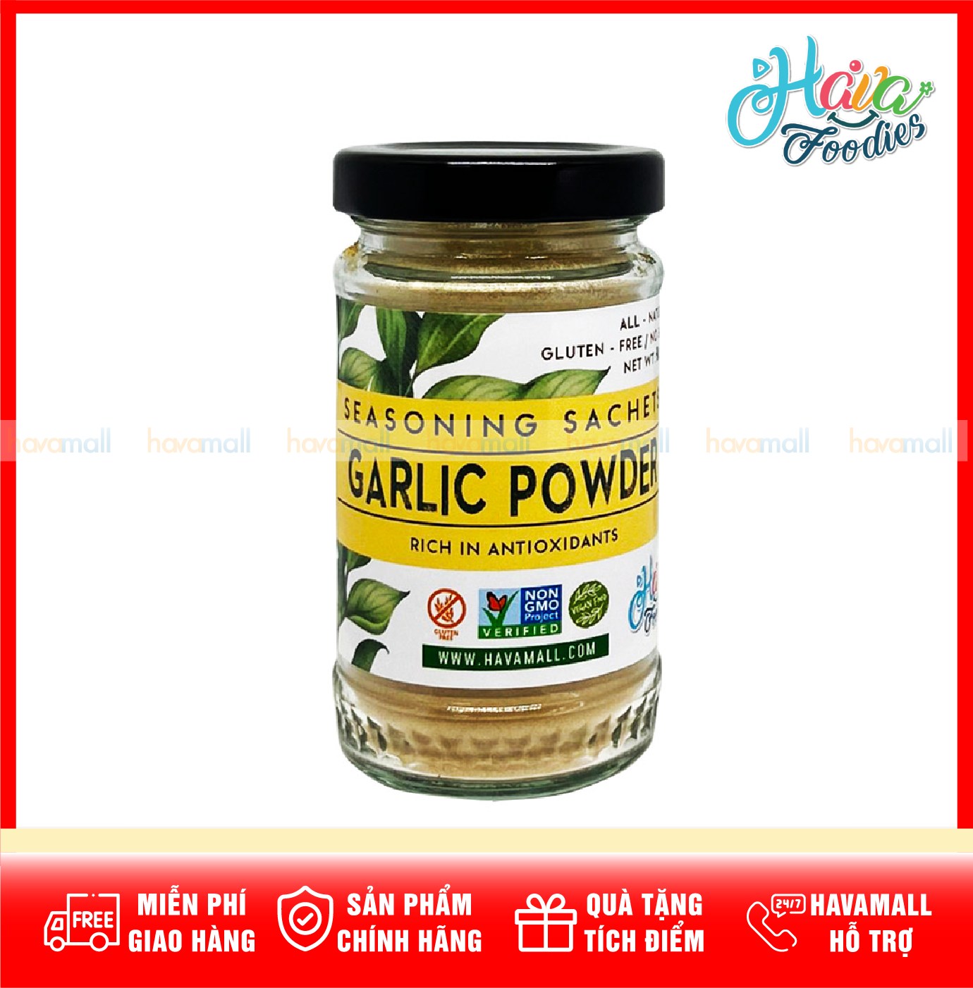Bột Tỏi Thương Hiệu Hava Foodies – Garlic Powder