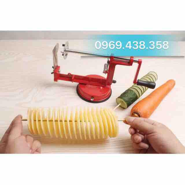 Máy cắt khoai tây lốc xoáy ( đỏ)
