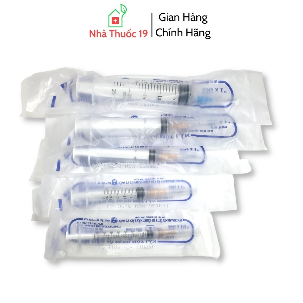 Bơm Kim Tiêm Vinahankook Vô Trùng  Sử Dụng 1 Lần ( 5cc/ml )