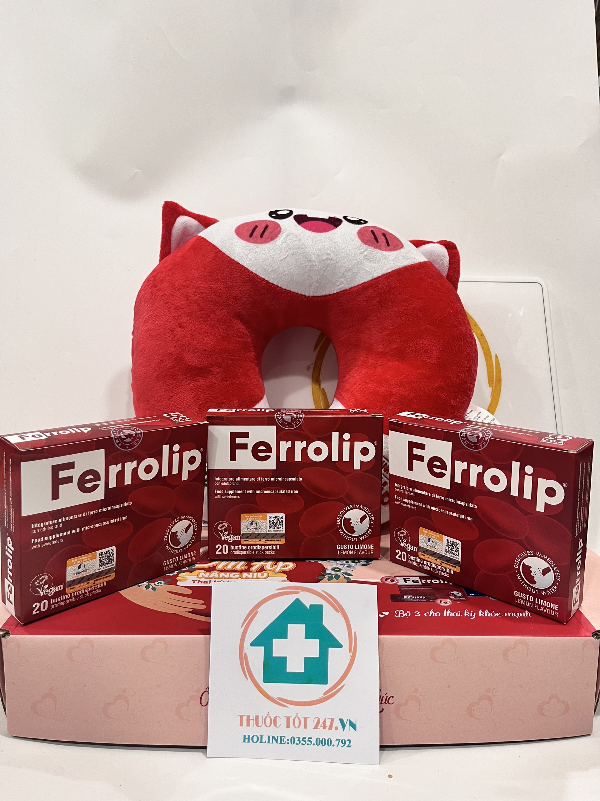 Sắt sinh học Ferrolip liposome bổ sung sắt cho mẹ bầu người thiếu máu thiếu sắt