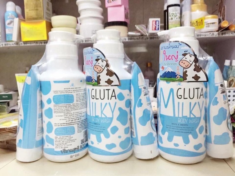 BỘ SỮA TẮM TRẮNG DA + KÈM QUÀ TẶNG GLUTA MILKY THÁI LAN