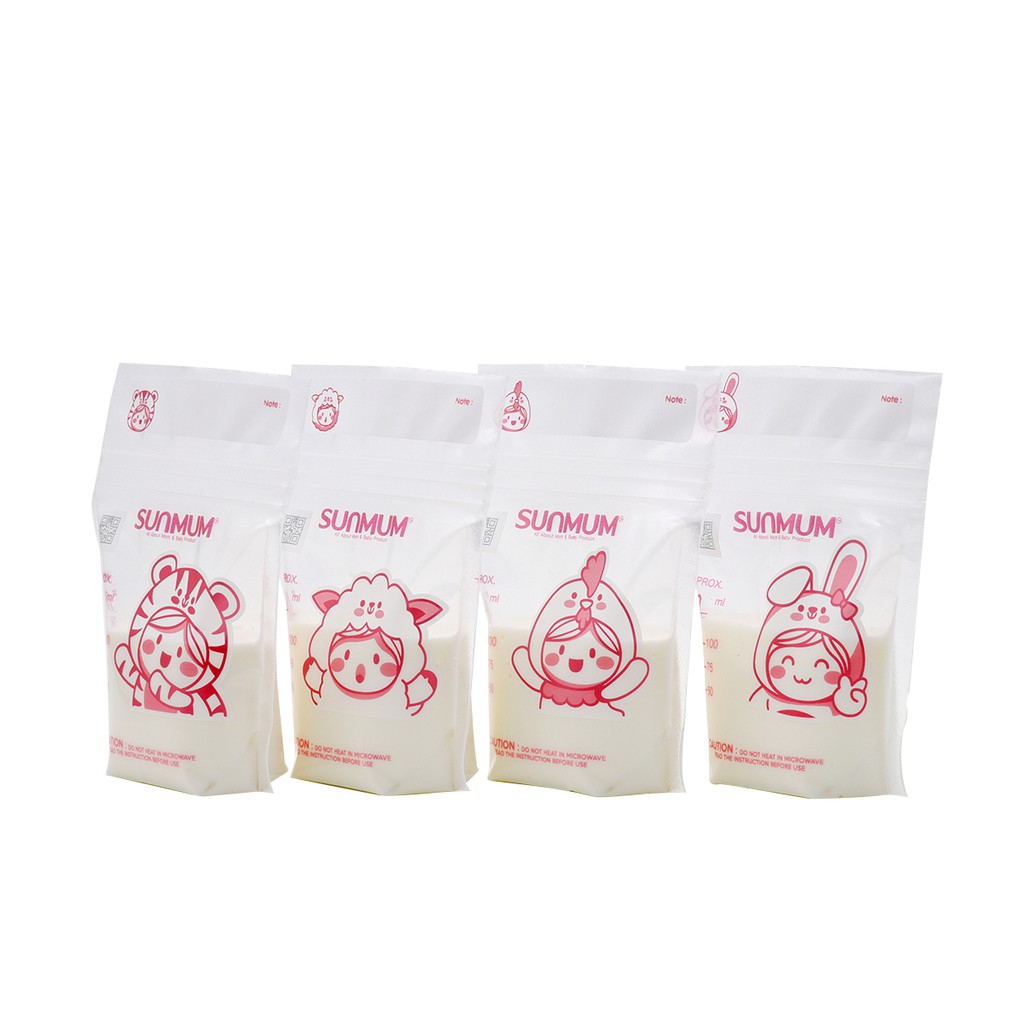 Thùng 12 hộp túi trữ sữa Sunmum Thái Lan