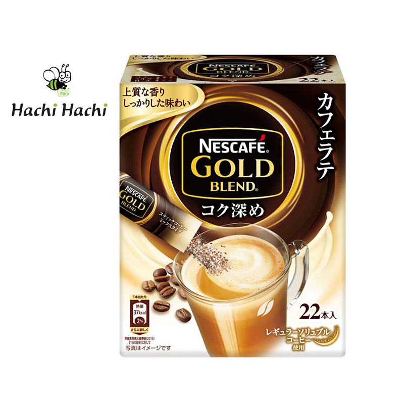 Cà phê latte Nescafe 173.8g 7.9g x 22 gói - Hachi Hachi Japan Shop