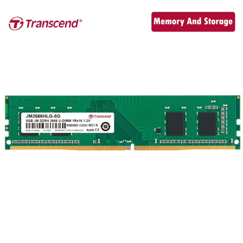 Bảng giá Ram Transcend DDR4 8GB 2666Mhz U-DIMM chính hãng Phong Vũ
