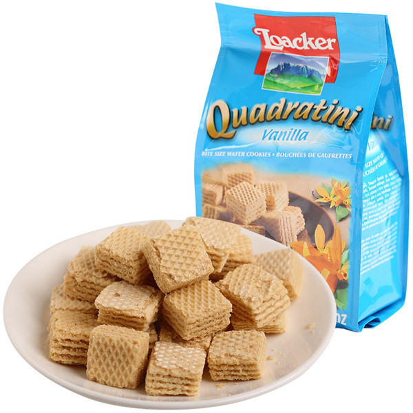 Bánh Xốp Loacker Quadratini 125gr 4 vị