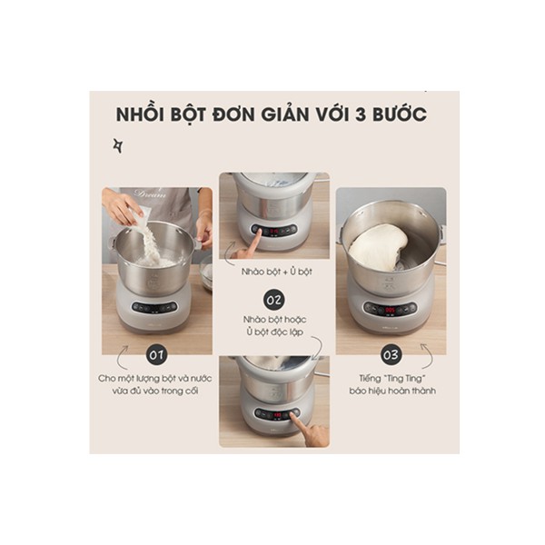 Máy trộn bột Bear 7L DM-B70V1 (HMJ-A70C1)