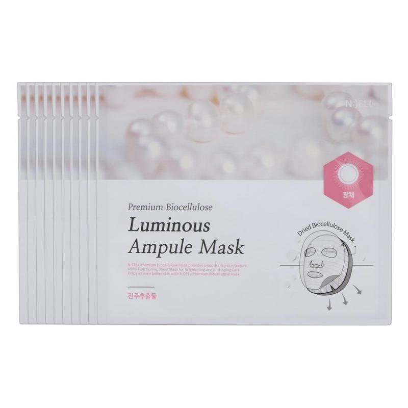 COMBO 10 Mặt Nạ Lụa Sinh Học Cao Cấp PremiumBio Cellulose Luminous Ampule ( Nuôi dưỡng da và Trị Nám da Làm Sáng Da Chiết Xuất Từ Ngọc Trai)
