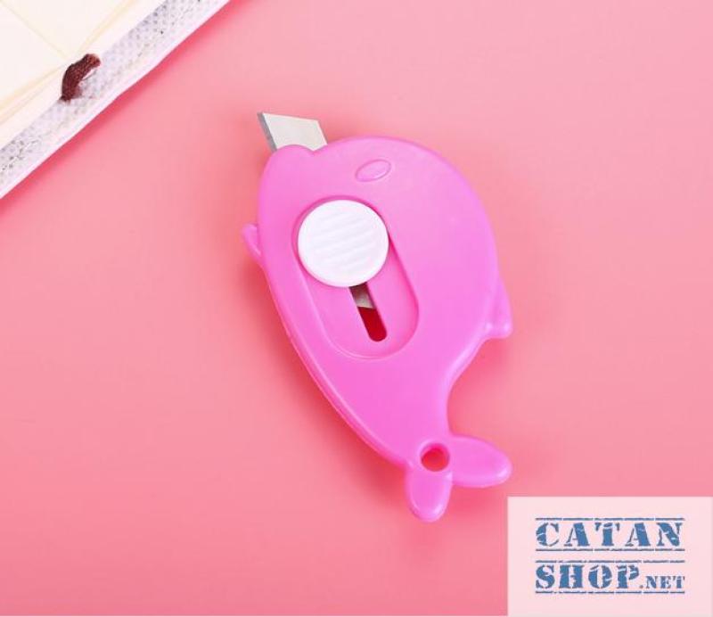 Mua Combo 5 Dao Rọc Giấy mini Hình CÁ siêu cute, Cắt giấy văn phòng phẩm, nhỏ gọn an toàn