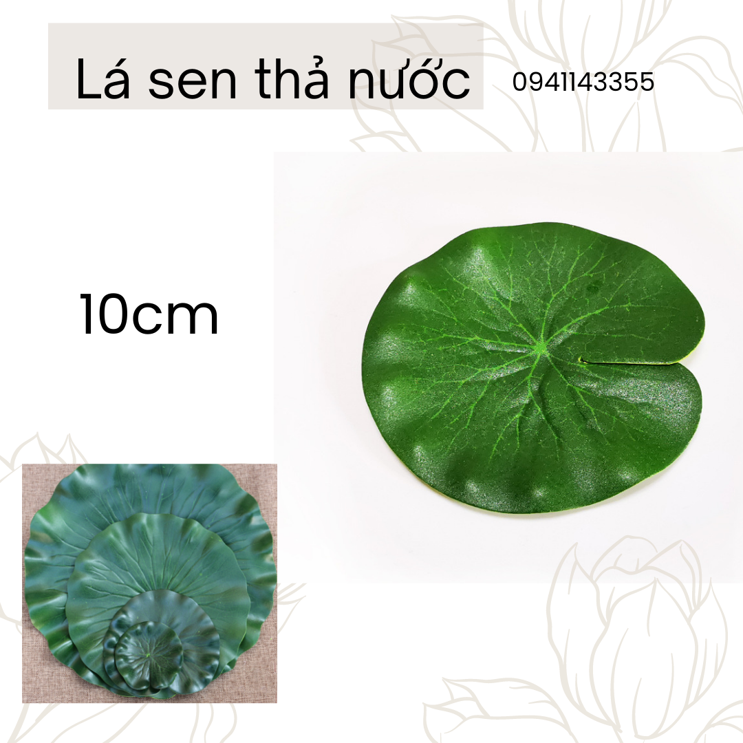 HCM Lá sen thả nước trang trí hồ cá tiểu cảnh