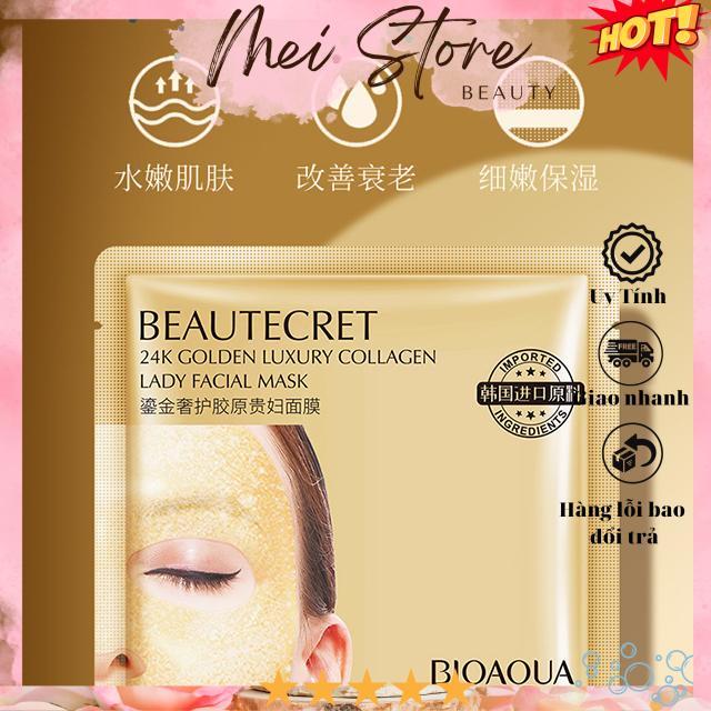 [GIẢM 5% ĐƠN 129K]Mặt Nạ Thạch Collagen Vàng 24k BIOAQUA Chăm Sóc Da Mặt Giúp Da Căng Mịn Tăng Đàn Hồi