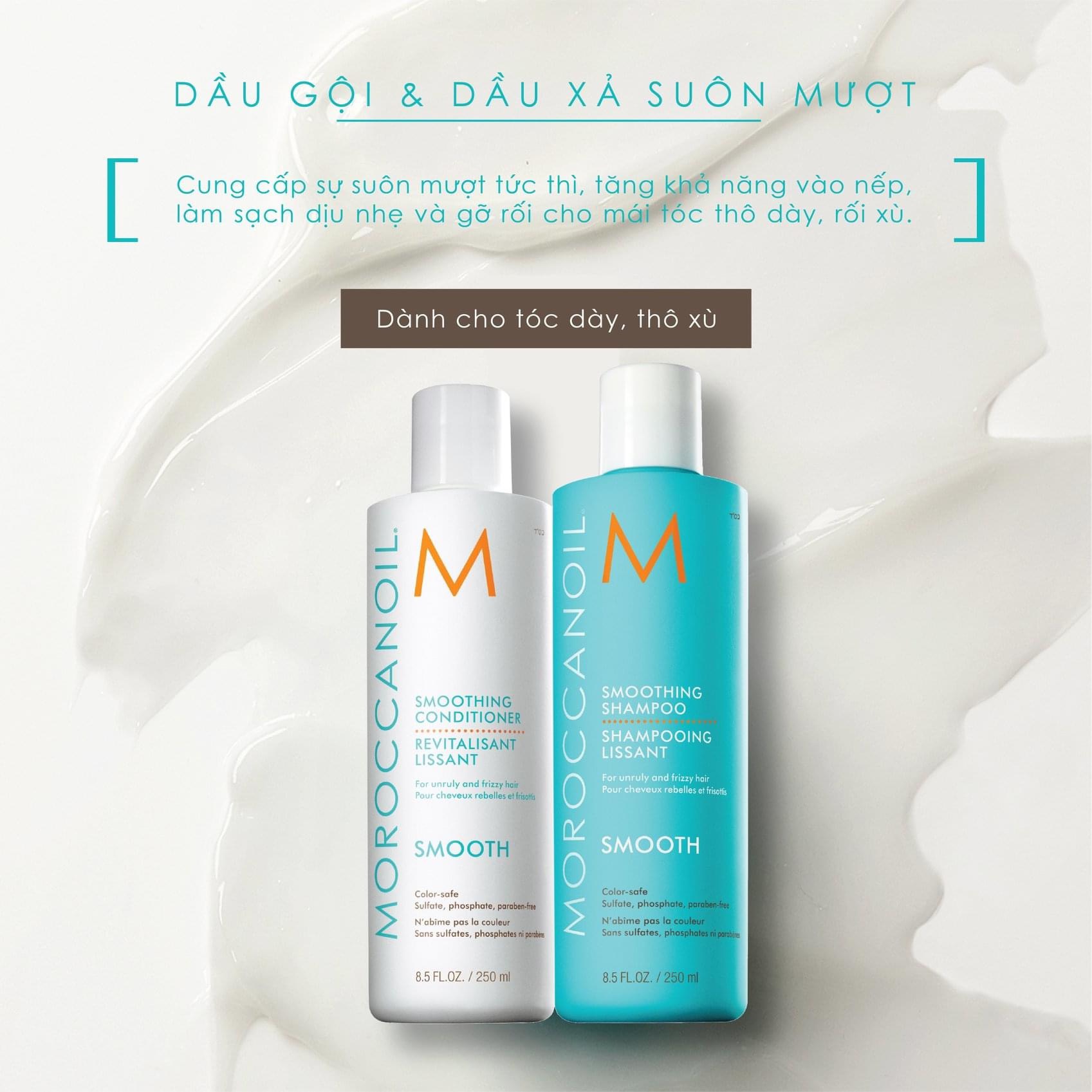 Dầu gội suôn mượt Moroccanoil Smooth 500ML