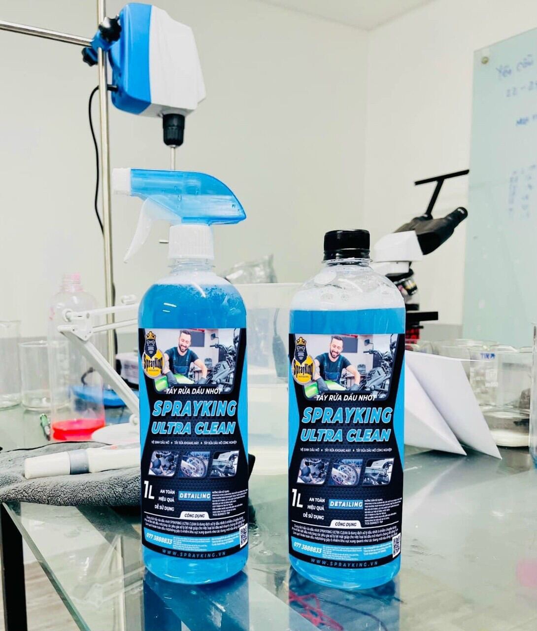 Tẩy rửa dầu nhớt SPRAYKING ULTRA CLEAN, rửa Full xe, khoang máy hiệu quả