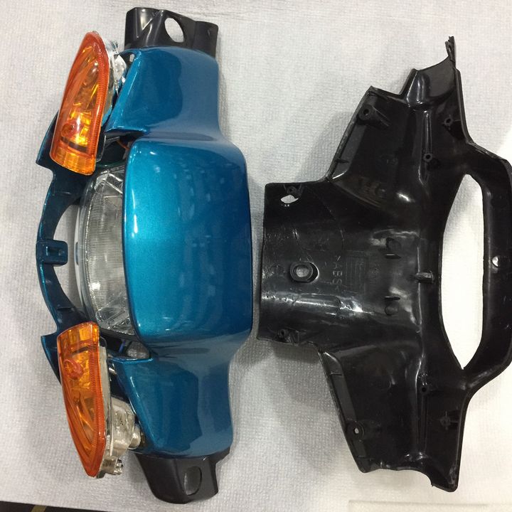 [ 4 món ]Đầu đèn 1 bóng phanh CƠ kèm bóng kèm gáy xe Wave 110 / Wave alpha / Wave zx, phụ tùng xe máy giá rẻ 1